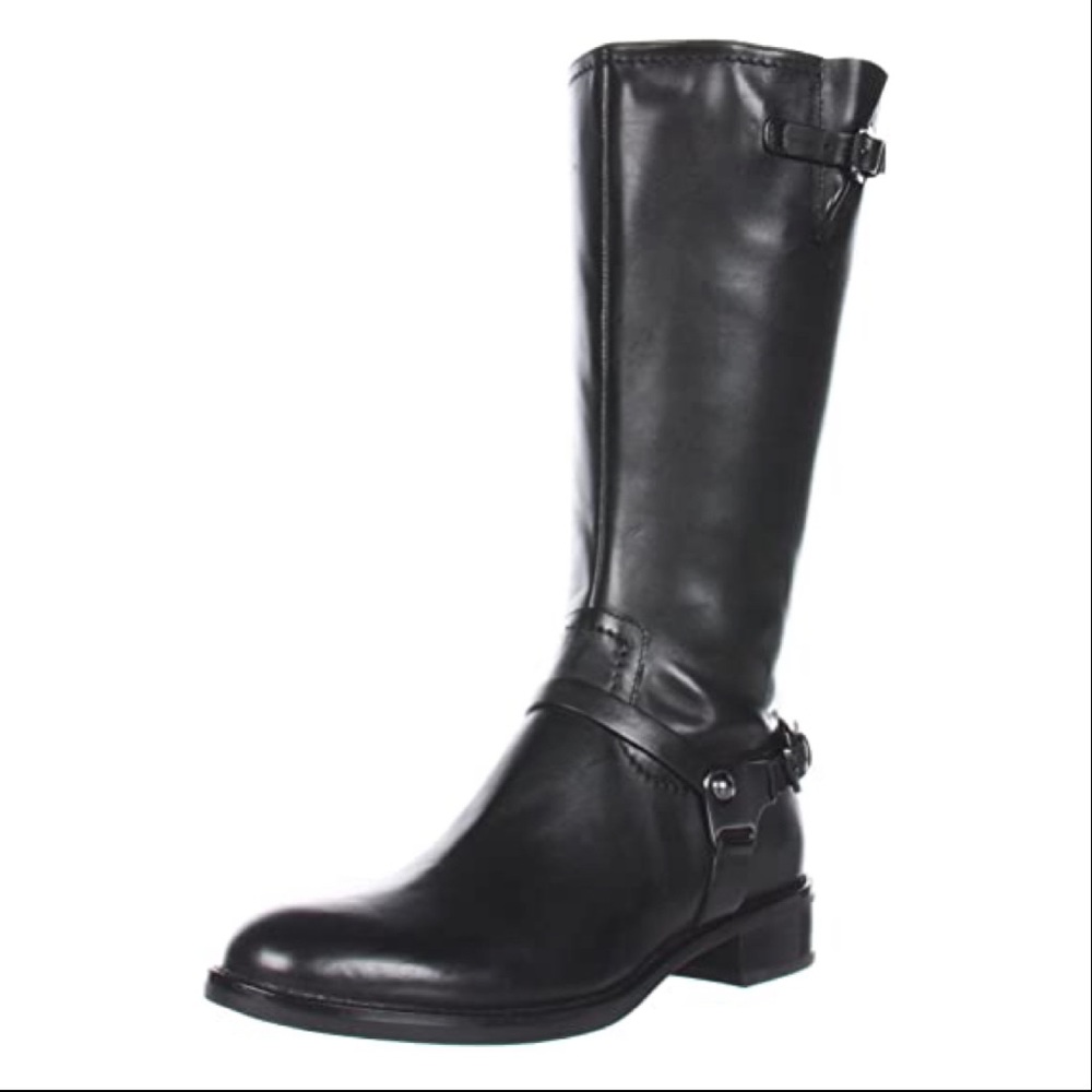 ECCO Women's Black Leather Mid-Calf Boots